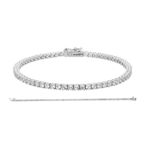 Zirkon-Silberarmband