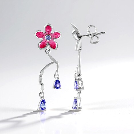Orecchini in argento con Tanzanite