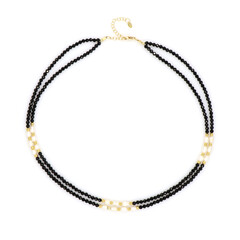 Collar en plata con Espinela negra