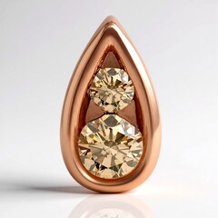 Ciondolo in oro con Diamante Rose de France SI1 di Argyle