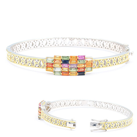 Saphir-Silberarmreif (Gems en Vogue)