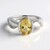 Anello in argento con Berillo Giallo