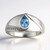 Anello in argento con Acquamarina Santa Maria