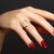 Zilveren ring met zirkonen