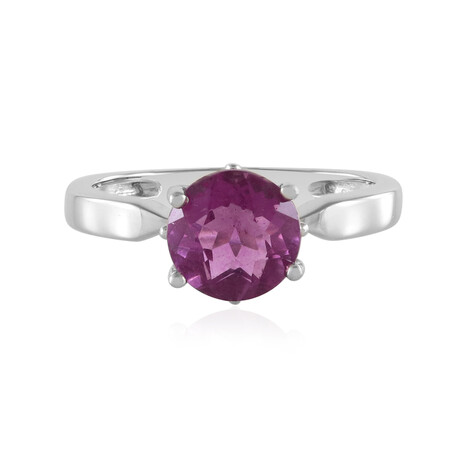 Bague en argent et Fluorite rose