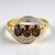 Anello placcato in oro con Zircone Cioccolato