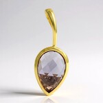 Ciondolo in argento con Ametista Rose de France (MONOSONO COLLECTION)