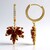 Boucles d'oreilles en argent et Citrine Madère