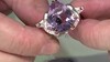 Anillo en plata con Amatista Rosa de Francia (Gems en Vogue)