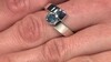 Bague en argent et Kyanite bleu pétrole (Pallanova)