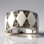 Anello in argento con Marcassite (Annette classic)