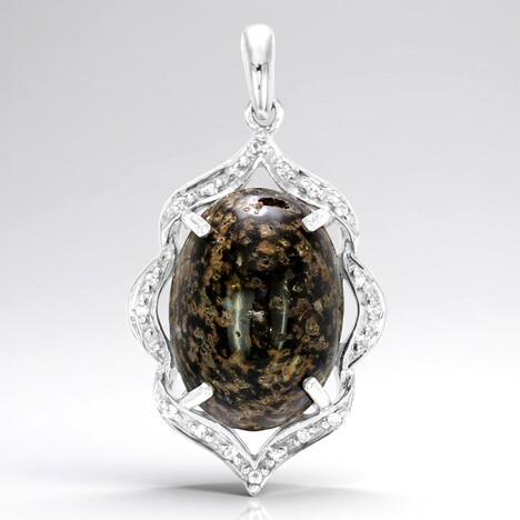 Ciondolo in argento con Opale Leopardo