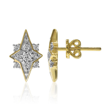 Orecchini in oro con Diamante SI1 (G) (Annette)