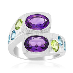 Anillo en plata con Amatista (de Melo Essence)