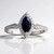 Anello in oro con Zaffiro Ceylon Blu