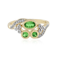 Anello in oro con Tsavorite della Tanzania (D'vyere)