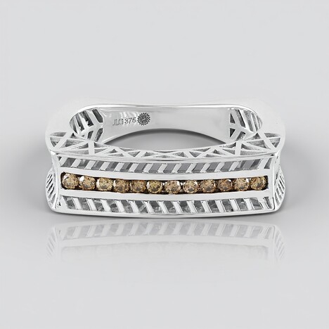 Anello in oro con Diamante Champagne I2 (Ornaments by de Melo)