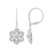 Pendientes en plata con Topacio blanco
