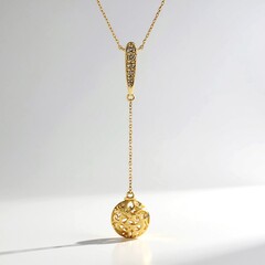 Collana in oro con Diamante Champagne I2 (Ornaments by de Melo)