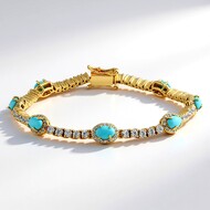 Bracelet en argent et Turquoise