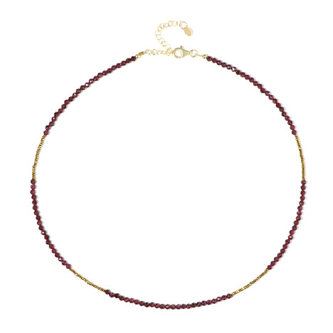 Mozambique Garnet Silver Necklace