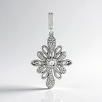 Ciondolo in argento con Zaffiro Bianco