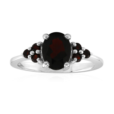 Granat-Silberring