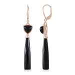 Black Onyx Silver Earrings (KM by Juwelo)