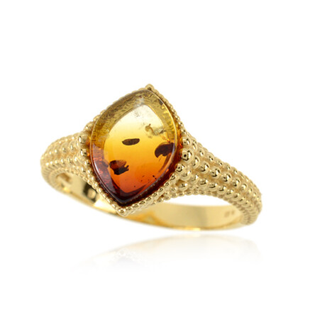 Baltischer Bernstein-Silberring (dagen)