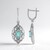 Orecchini in argento con Grandidierite