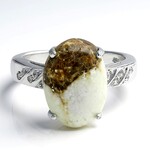 Anello in argento con Magnesite