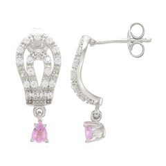 Boucles d'oreilles en argent et Tourmaline cuprifère