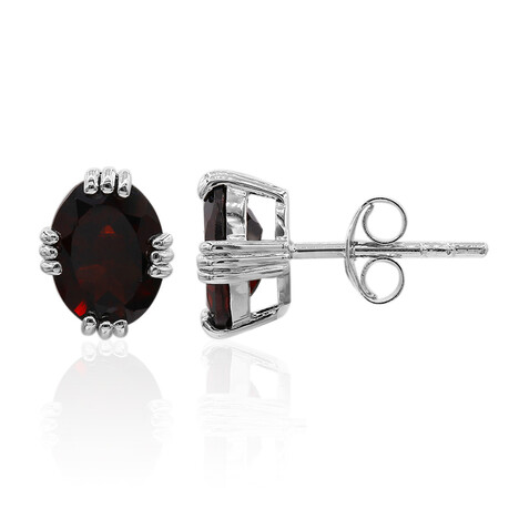 Pendientes en plata con Granate