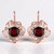 Orecchini in argento con Ambra Baltica color Ciliegia (dagen)