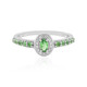 Bague en argent et Tsavorite de Tanzanie