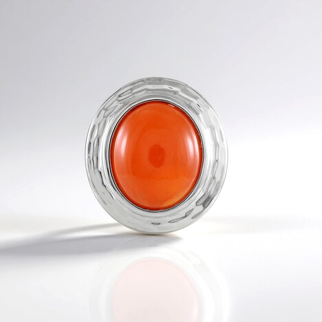Ciondolo in argento con Corniola (MONOSONO COLLECTION)