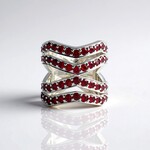 Anello in argento con Spinello Rosso (de Melo Essence)