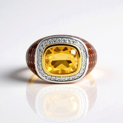 Anello in argento con Citrino (Adela Silber)
