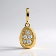SI1 (G) Brillant-Goldanhänger (Annette)