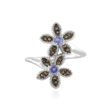 Anillo en plata con Tanzanita