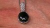 Zilveren hanger met een Zwarte Jadeiet (Annette)