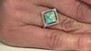 Anillo en plata con Turquesa mosaico