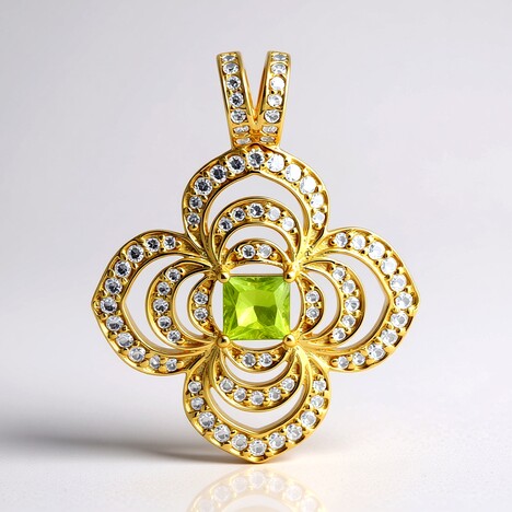 Ciondolo in argento con Sfene