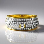 Anello in oro con Diamante SI1 (G) (Annette)