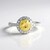 Anello in argento con Zircone Giallo