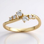 Anello in oro con Diamante SI1 (H) (CIRARI)