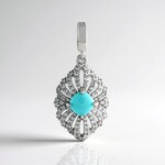 Ciondolo in argento con Turchese