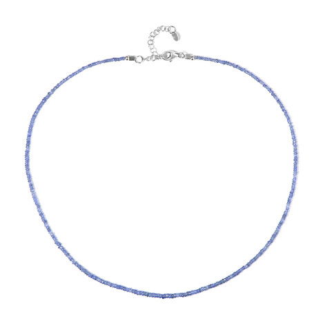 AAA Ceylon Sapphire Silver Necklace