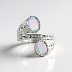 Anello in argento con Opale di Welo (de Melo Essence)