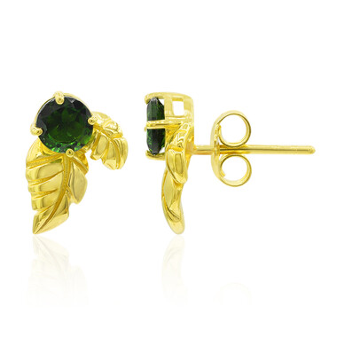 Orecchini in argento con Diopside Russo (Remy Rotenier)